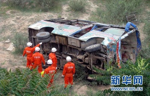 宁夏海原致11死31伤车祸系严重超员所致(组图)